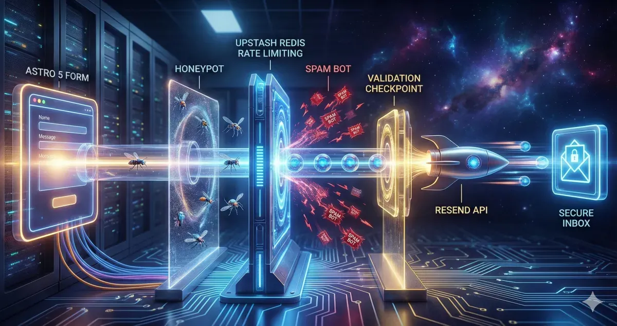 Secure Astro 5 Contact Forms with Resend and Upstash