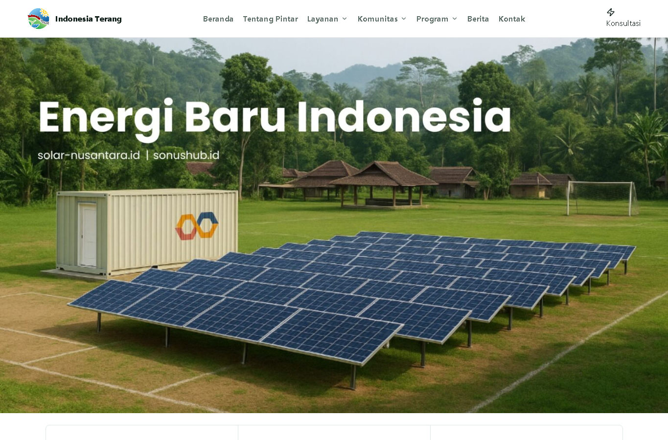 Indonesia Terang website screenshot
